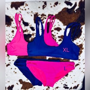 Blue/Pink bikini, L/XL